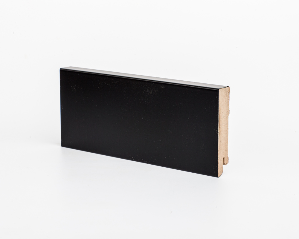 Плинтус МДФ Deartio Черный К-06 (106) 80х16х2050мм